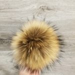Pompon vraie fourrure naturelle