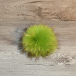 Pompon vraie fourrure vert lime