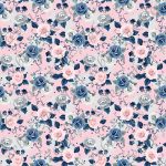 Collection floral fond rose