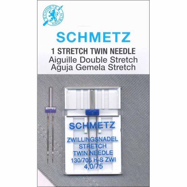 SCHMETZ aiguille double - 75/11 - 4.0mm - 1 pièce
