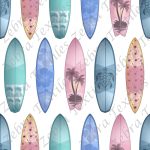 Collection d’été surf fond blanc