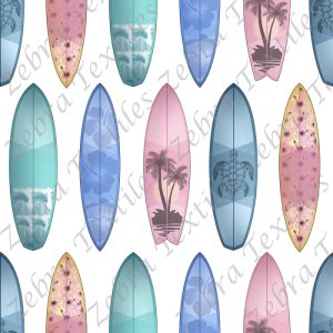 Collection d’été surf fond blanc