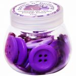 Flacon de boutons - Tons violets -