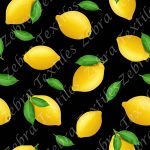 Citron fond noir