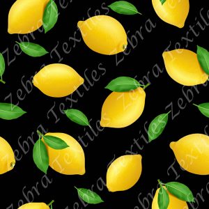Citron fond noir