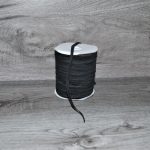 Élastique tricoté noir 6mm (1/4 po)