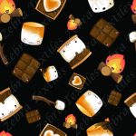 Guimauve S’more fond noir