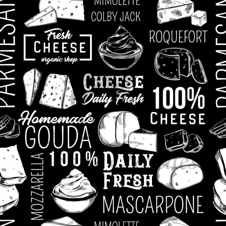 Fromage noir et blanc