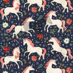 Licorne noël poinsettia