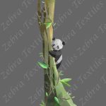 Panda fond gris Panneau enfant