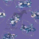 Baleine frame fond mauve