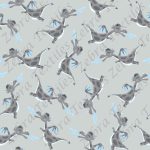 Dragon gris fond gris