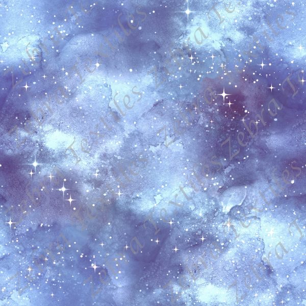 Galaxie bleu indigo