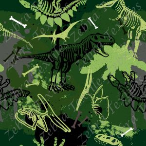 Dinosaure fond vert