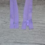 Fermeture éclair non séparable lilas