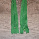 Fermeture éclair non séparable vert forêt