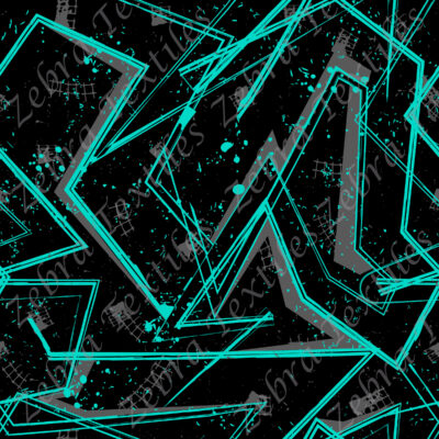Grunge geometric pattern for girls, boys, fashion textile, sport clothes. Urban modern design with curved squares, shape, spray paint elements. Chaotic guys repeated backdrop Ligne abstraite aqua