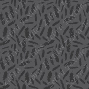 Plume noire fond gris
