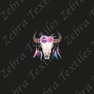 Skull buffle fleurs