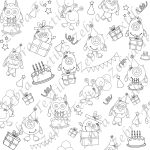 Monstre anniversaire à dessiner