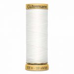 Fil de coton Gutermann 100m nouveau blanc