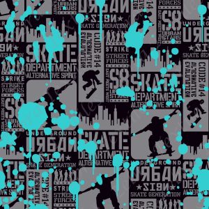 Skate accent aqua