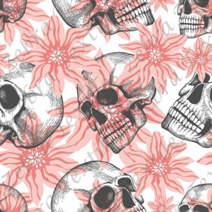 Skull fleur pêche