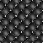 Matelassé noir et diamant