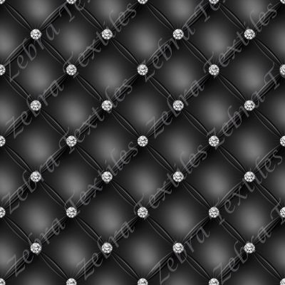 Matelassé noir et diamant