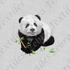 Panda bambou fond gris Poche Poche stock (M) * Exclusif *