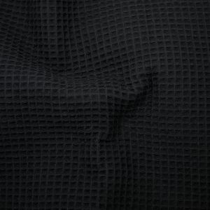 Coton gaufré bio lux noir