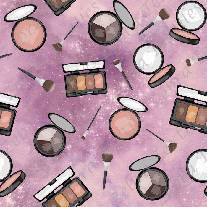 Maquillage fond galaxie vieux rose