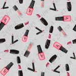 Vernis à ongle rouge à lèvre fond lin gris