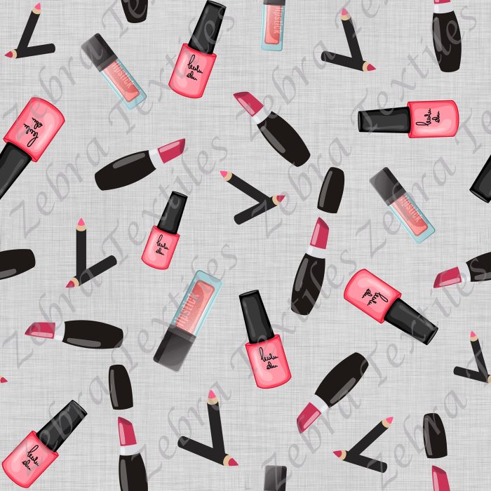 Vernis à ongle rouge à lèvre fond lin gris