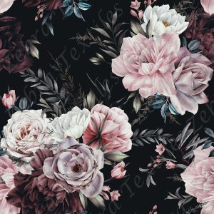 Fleur fond noir