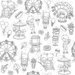 Parc d'attraction à dessiner