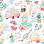 Collection surf plage