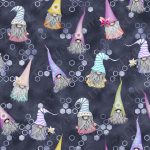 Gnome fond gris avec hexagone