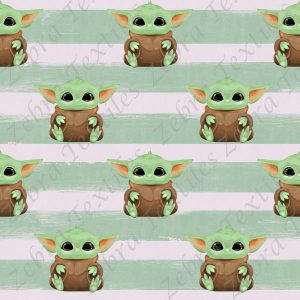 Yodi vaisseau fond ligné planche vert