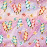 Popsicle et fleur marbré cristal 6