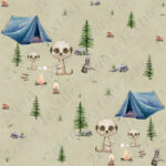 Suricate camping fond beige