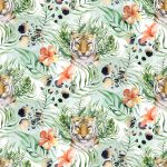 Tigre et feuillage