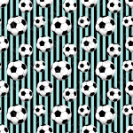 Ballon de soccer fond rayé bleu et noir