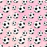 Ballon de soccer fond rose