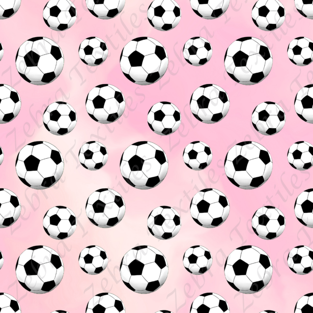 Ballon de soccer fond rose