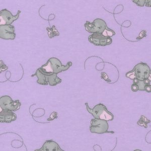 Éléphant fond mauve