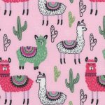 Lama et cactus
