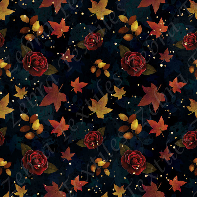 Feuille d'automne fond marine