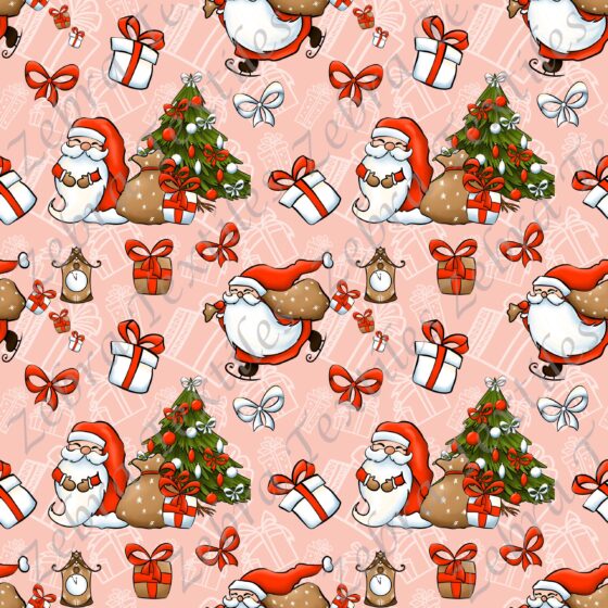 Collection Noël Père Noël fond cadeaux