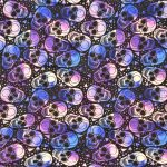 Skull mauve bleu